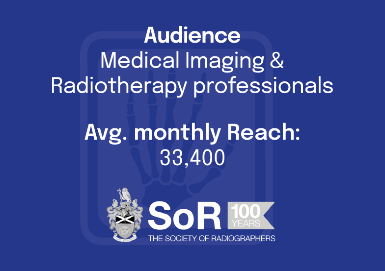 Audience: Medical Imaging & Radiotherapy professional

Avg. monthly reach: 33,400

The Society of Radiographers