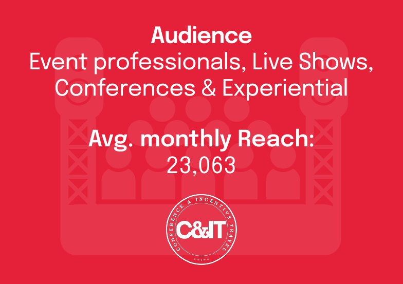 Audience: Event professionals, Live Shows, Conferences & Experiential 

Avg. monthly reach: 23,063

C&IT